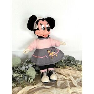 11" Appluase Minnie Mouse Mickey & Pals Dress Up Sock Hop plush‎ doll 1990s toy